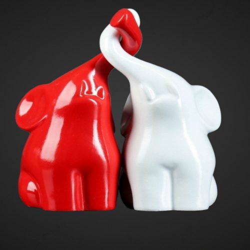 фигура пара слонов декор интерьера