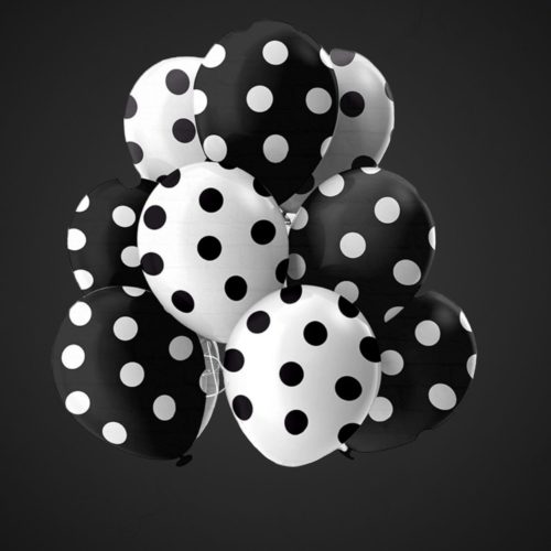 Шёлковый шар с рисунком горох