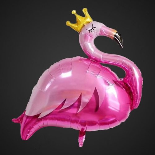 фольгированный шар-фламинго розовый 90 см