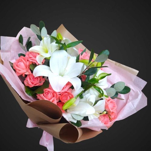 Букет «Пламенное сердце»